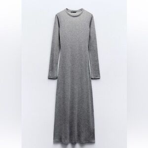Soft knit long dress. Zara